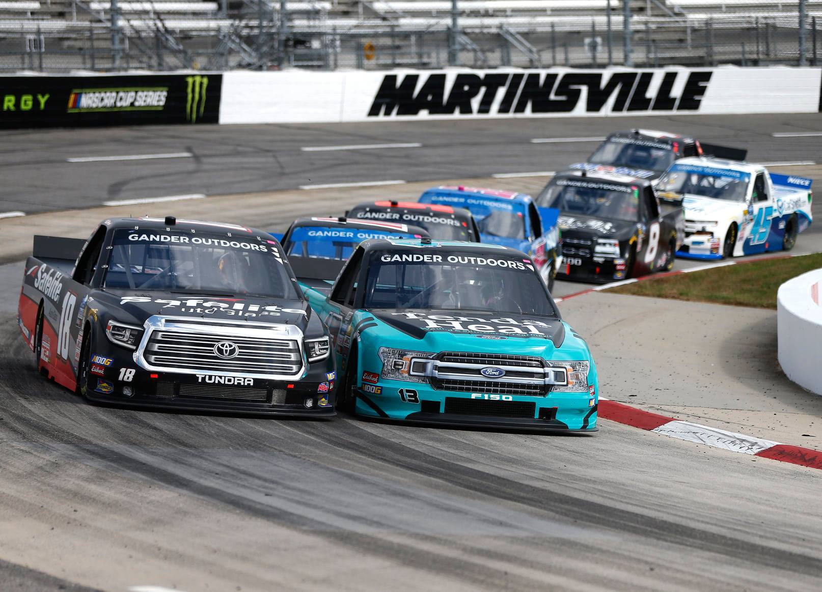 In the NASCAR Truck playoffs, ThorSport Racing's Johnny Sauter led Ford with a third-place finish. In the NASCAR Truck playoffs, ThorSport Racing's Johnny Sauter led Ford with a third-place finish.